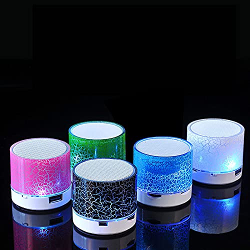 Qagazine Bluetooth Speakers Draagbare Crack Bluetooth Speaker Led Kleurrijke Lichten Speaker voor Thuis Slaapkamer… - Image 3