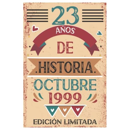 23 Años De Historia Octubre 1999: Libro de visitas, cuaderno, 110 páginas de felicitaciones, idea de regalo, regalo Para la esposa, novia, mujer, La madre
