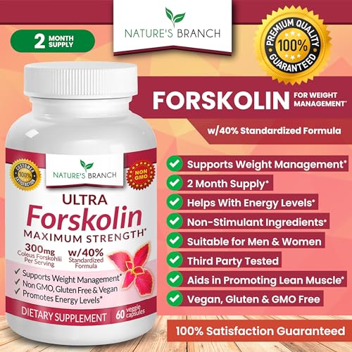Premium 100% Ultra Pure Forskolin for Weight Loss Max Strength w/ 40% Standardized Coleus Forskohlii Root Extract Powder Belly Buster Supplement - Extreme Keto Advanced Boost Complex - 60 Diet Pills - Image 4