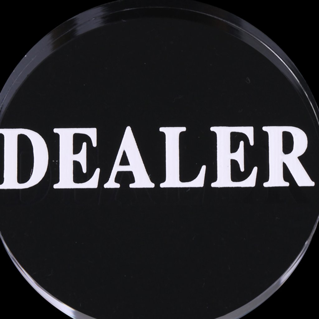 MagiDeal Hochwertig Acryl Transparent Poker Dealer Button
