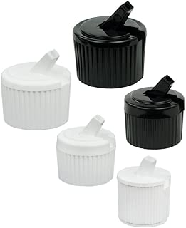 28mm with 400 Thread White Flip-Top Cap (24 Caps) - coolthings.us