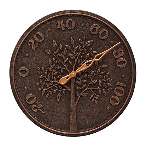 Whitehall Products 10440 Tree Of Life 16 Indoor Outdoor Wall Thermometer In Oil Rubbed Bronze #TOP5