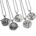 5Pcs Vintage gothique mode sorceleur assistant pendentif collier tête de loup forme d'oiseau Geralt chaîne de collier animal Punk Bijouteries pour hommes (1)