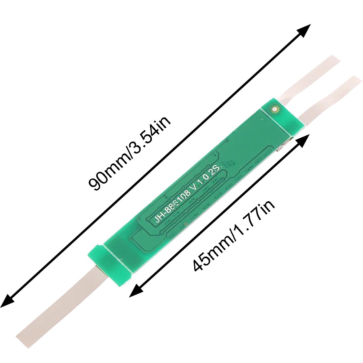 10pcs 2S 7.4V 18650 Scheda di protezione 3A BMS Scheda di protezione per batteria agli ioni di litio Protezione multicircuito, con bande di nichel Modulo di ricarica