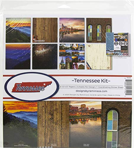 Reminisce Tennessee Scrapbook Collection Kit Paper Crafts, Multi Colored