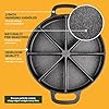 Modern Innovations Classic Cast Iron Wedge Pan, Non-Stick Cornbread Skillet with Easy Transport Handles, 8 Slice Divided Cast Iron Baking Pan for Scones, Biscuits, Breads & Desserts #2