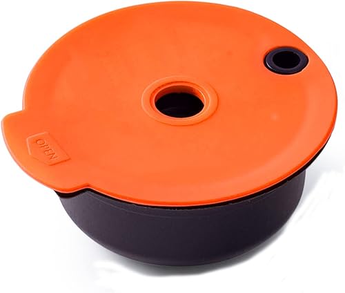 Cápsulas de café reutilizables, filtro de café recargable compatible con máquinas Tassimo, cápsulas de café con tapas reutilizables (6.1 fl oz) disponible en Yaxa Costa Rica