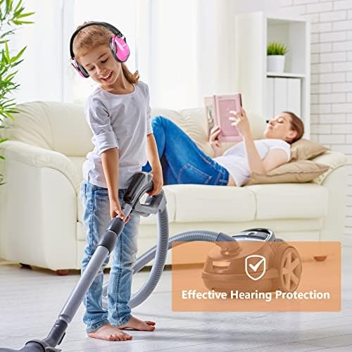 Procase Kids Ear Defenders Children Autism Noise Cancelling Headphones for Girls Boys Toddler, NRR 21dB Ear Protection Earmuffs Hearing Protectors for Age 3 to 16 Years at Party Concert Fireworks