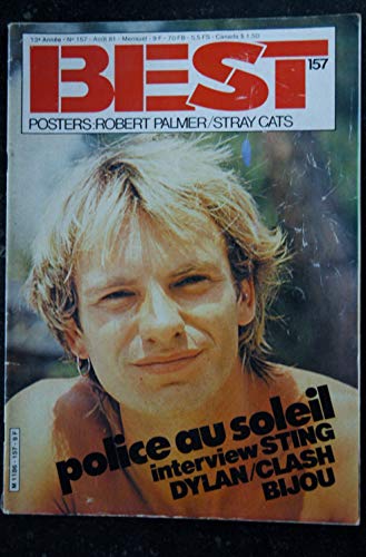 Preisvergleich Produktbild BEST 157 AOUT 1981 COVER POLICE STING DYLAN CLASH PALMER STRAY CATS