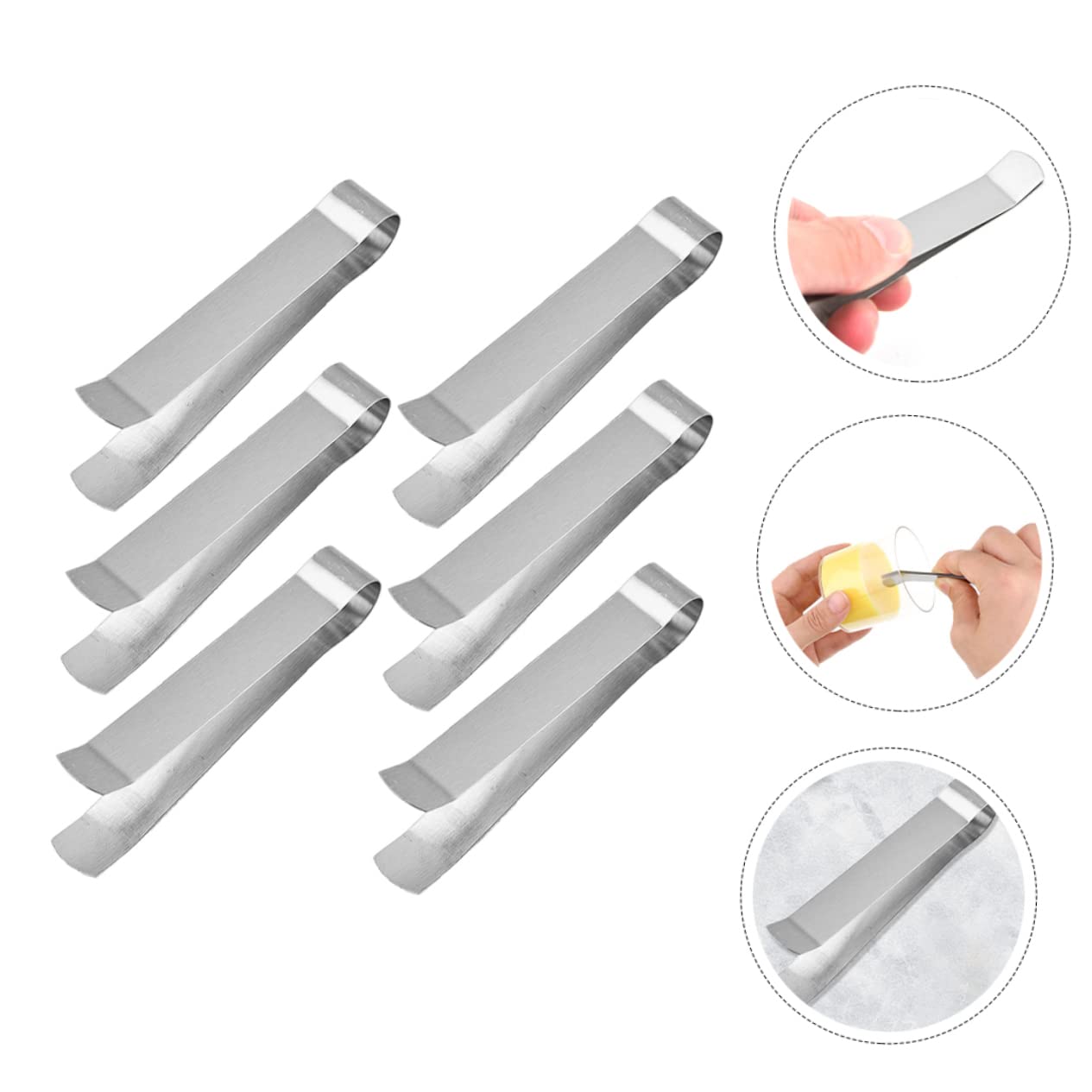 HOOTNEE Candle Wick Snuffer Trimmer Kit 6pc Metal Candle Extinguishers Portable Tweezers