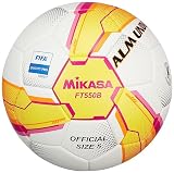 ミカサ(MIKASA) サッカーボール 5号球 全日本大学サッカー連盟(JUFA)公式試合球 日本サッカー協会検定球 ALMUNDO(アルムンド) 一般・大学・高校生・中学生用 貼り イエロー/ピンク FT550B-YP-FQP-JUFA 推奨内圧0.900(kgf/cm2)