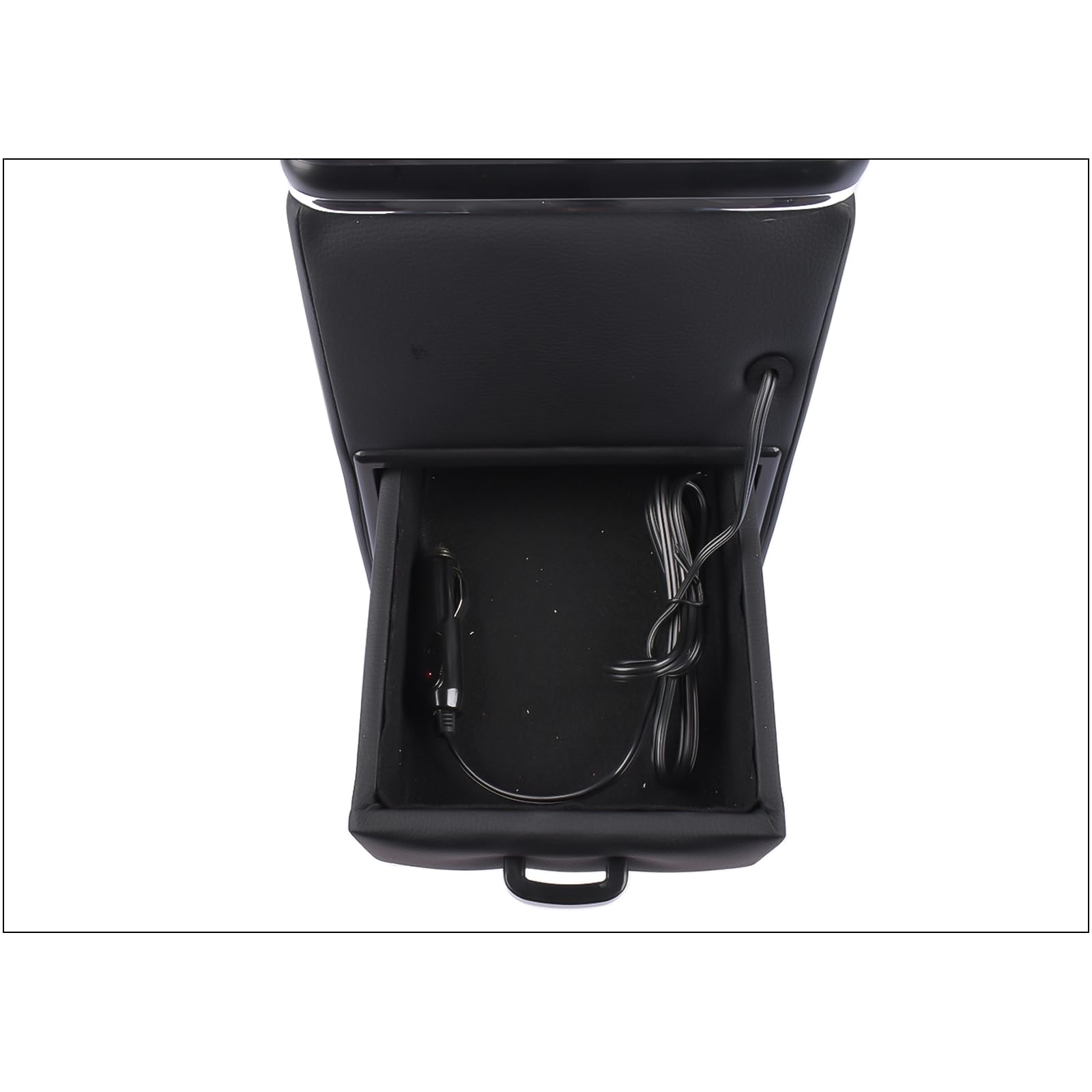 Bisenya Center Console Scatola di Immagazzinaggio Con Porta Drink/Telefono Porta USB Accendisigari A LED Compatibile Con Transporter T5 T6 Sie-nta