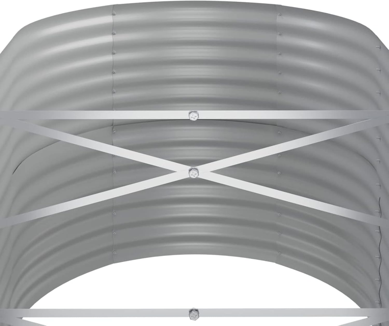 Silver Powder Coated Steel Garden Raised Bed,Garden Raised Bed,Outdoor Raised Garden Bed,Raised Bed