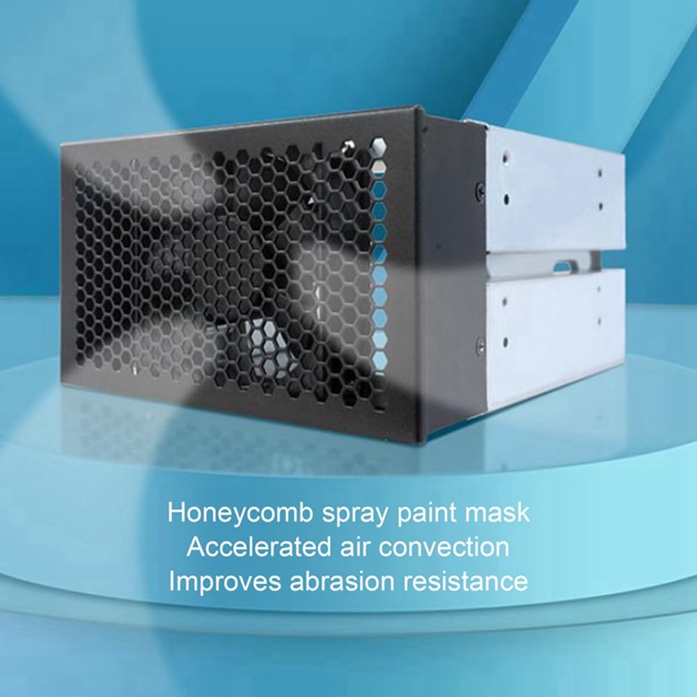 Gabbia per disco rigido da 3,5 HDD con vano ventole, scomparti HDD rimovibili, supporto per 3 dischi rigidi