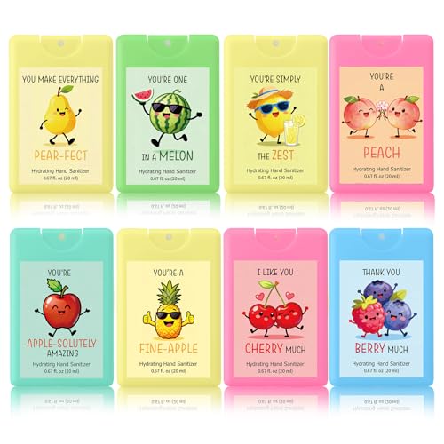 Frienda 8 Pack Inspirational Hand Sanitizer Spray Funny Pun, 0.67 Fl oz