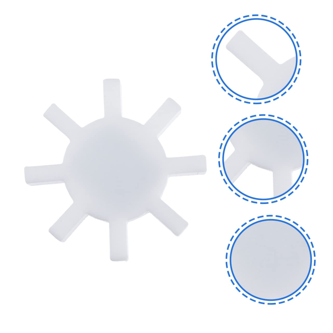 Gatuida 8pièces Barres De Stir Gear-shape Magnétiques Ptfe Pour Mélangeur Magnétique Idéales Pour Laboratoires Et Chimiques