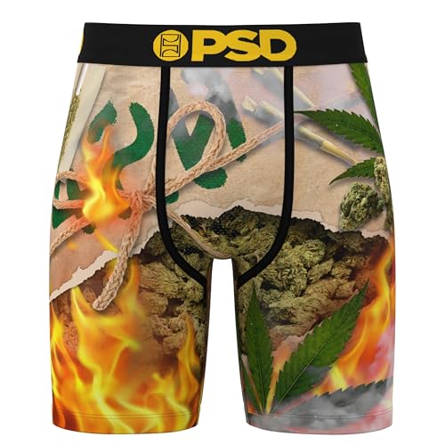 PSD Men's Recreational Print Boxer Briefs - 7 Inch Inseam Breathable and Supportive Men's Underwear2
