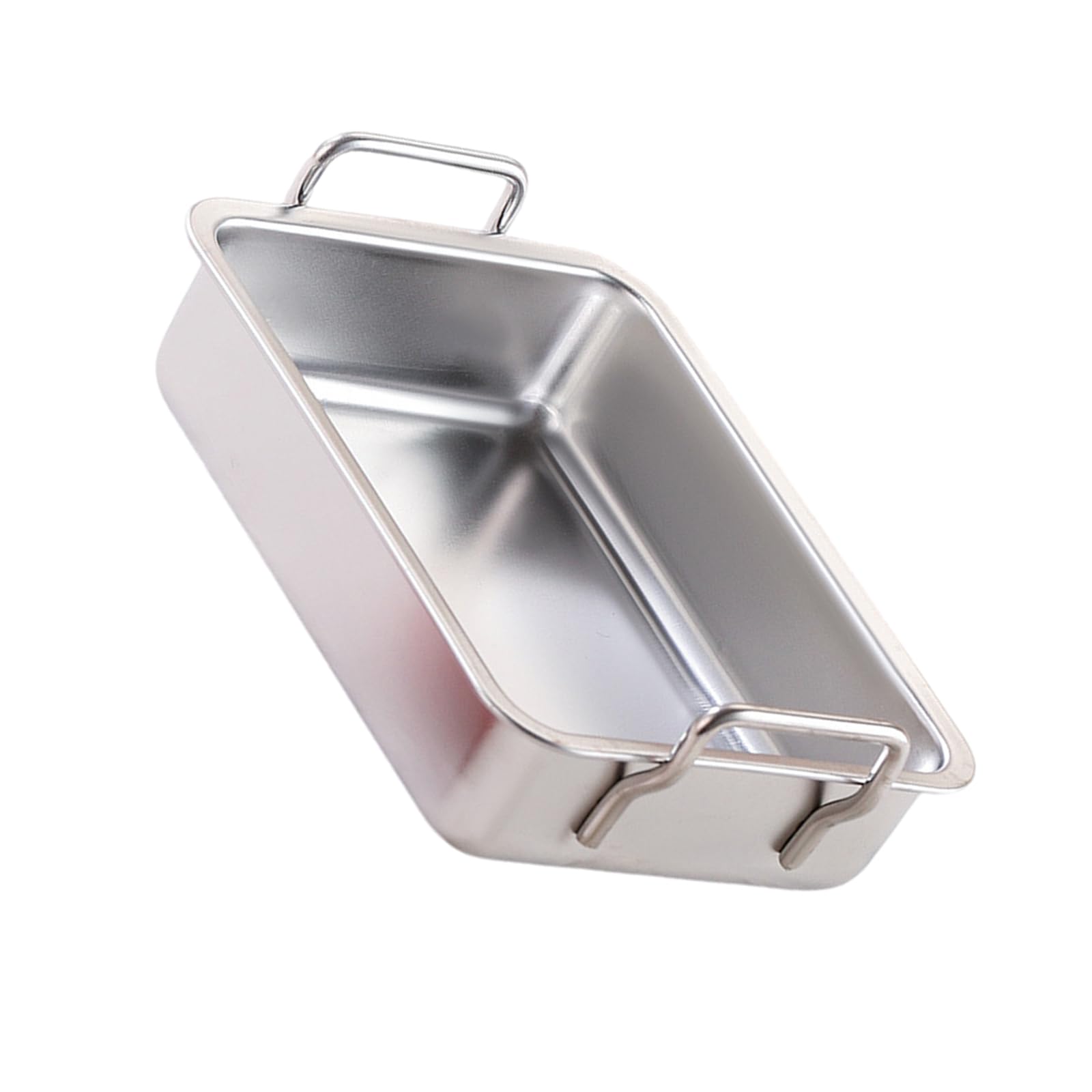 Buxuaaaa Rectangle Shape Cake Pan with Handle Stainless Steel Oven Tray Dishwasher Safe Baking Sheet for Kitchen Use Deepen Roasting Pan