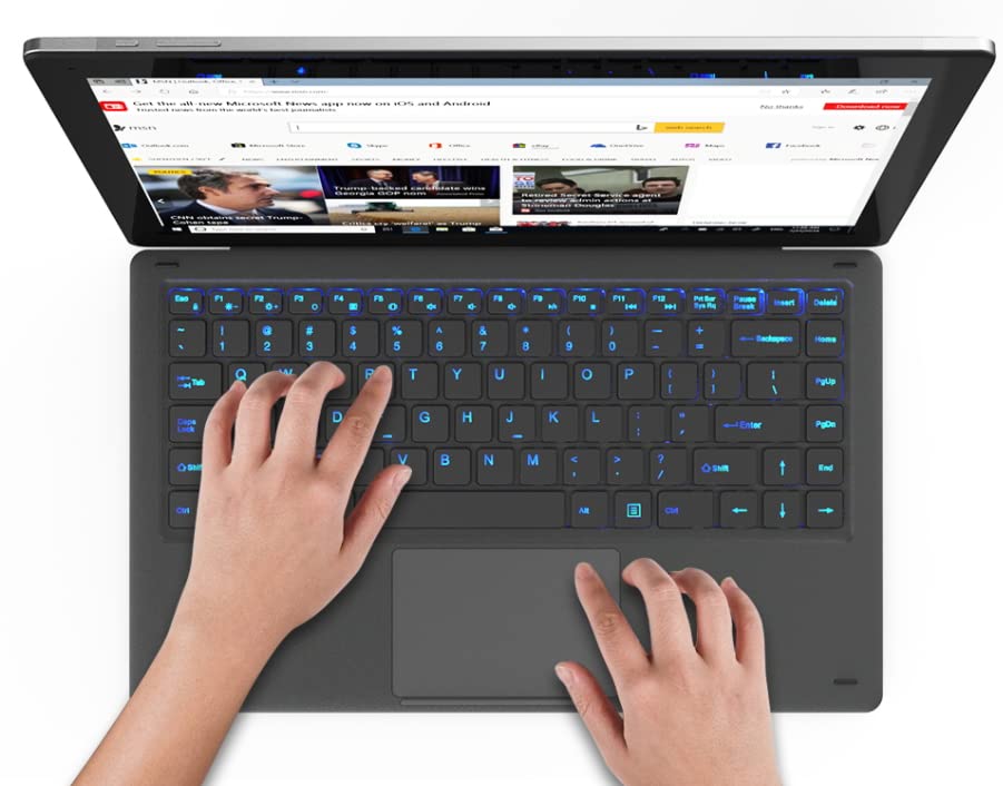 ARYSONAlldocube KNote X Pro 13.3 Inch 2560 * 1440 IPS (FHD compatible) Windows 10 Tablet Intel N4100 Quad Core 8GB RAM 128GB SSD include backlight keyboard