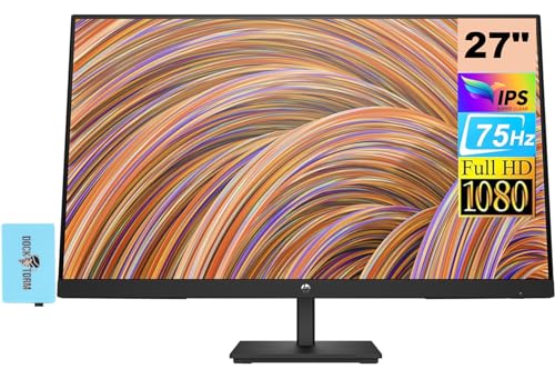 Image of HP Series 3 Pro 27 inch FHD IPS Monitor with 5ms Response Time | Anti Glare, Flicker Free, VESA Mount (100 x 100 mm), Displayport, HDMI & DKZ, Black Color