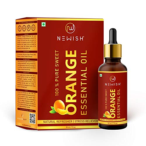 Image of Newish Sweet Orange Essential Oil -100% Pure & Natural for Face, Skin, Aroma, Diffuser Cold Pressed 30ml