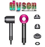 Premium Supersonic Hair Dryer Limited Gift Set Edition in Fuchsia/Nickel: Fast Drying, Light Weight,...