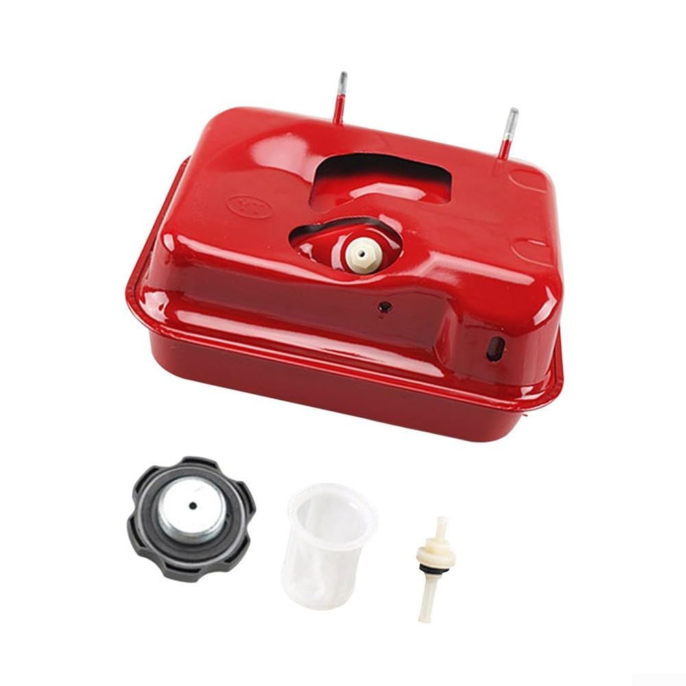 Fuel Tank Kit for GX160, 168F, 170F Engines – 4.5L Metal Gas Tank Assembly with High-Temp Rust-Resistant Coating, Compatible with Til(Style B)