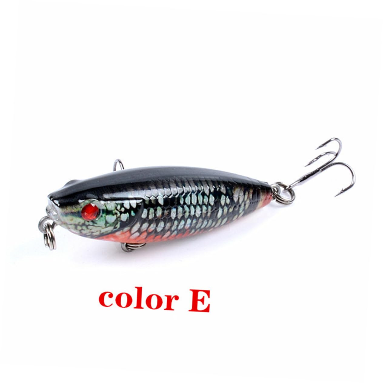 Leurres Swimbaits Réalistes pour La Pêche Bar Leurres Kit De Leurres Matériel De Pêche Rigide Appâts Crayon avec Triples Puissants Appâts Flottants
