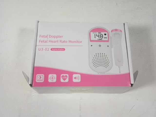 MEITONKIN EUK-YK2 Home Fetal Doppler, Pocket Baby Heart Monitor, Fetal Heartbeat Doppler for Pregnancy,Off-White