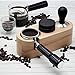 Espresso Tamping Station, ROAST & REVEL, 58MM Portafilter Espresso Accessories, Beech Wood Organizer, Espresso Station, Coffee Tamper Station for Countertop