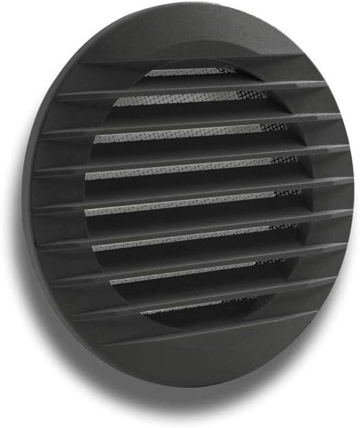 Lüftungsgitter 100mm Schwarz - Klimaanlagen Auslass Mit Netzabdeckung ABS