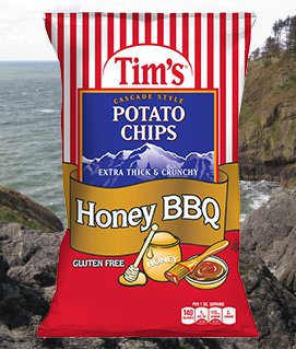 Tim’s Chips, Honey Bbq. 8 Ounce (Pack of 2)