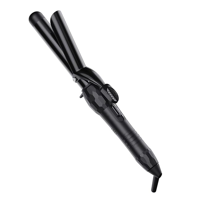 LURA 1 Inch Curling Iron with Ceramic Tourmaline Barrel Dual Voltage Hair Curler with 2 Heat Settings 320
