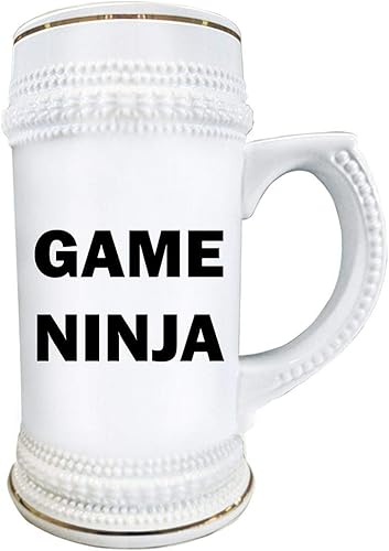 Miniatura 2 de Game Ninja Beer Stein Mug 22oz Ceramic Novelty Drinkware - Funny Gifts Idea for Game Developer Designer Video Gaming Design Dev Team Development