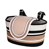 Nettoyage pratique : fabriqué à partir de corde de coton naturel, ce panier de vélo est doux au toucher, garantissant la santé de l'environnement ; il est facile à nettoyer, résiste aux hautes pressions et promet une utilisation durable.