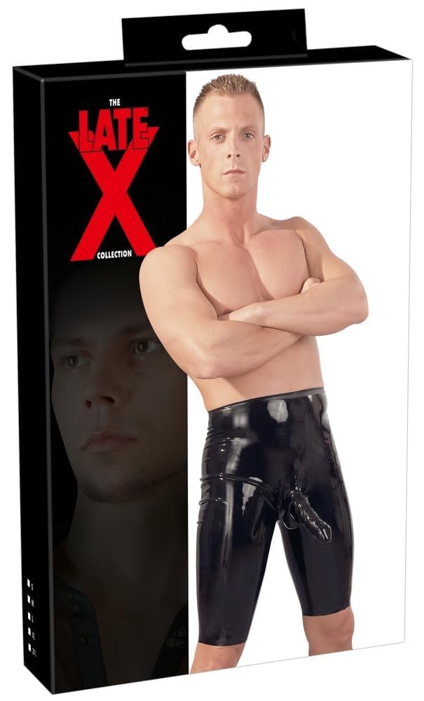 Late X Men's Latex Cycling Shorts, Large