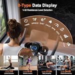 DeerRun Exerciser Vélo, Résistance magnétique réglable Vélo stationnaire intérieur,Fitness Vélo stationnaire Vélo à vélo avec télécommande, Équipement d'exercice pour la maison 300lbs Capacité de poids