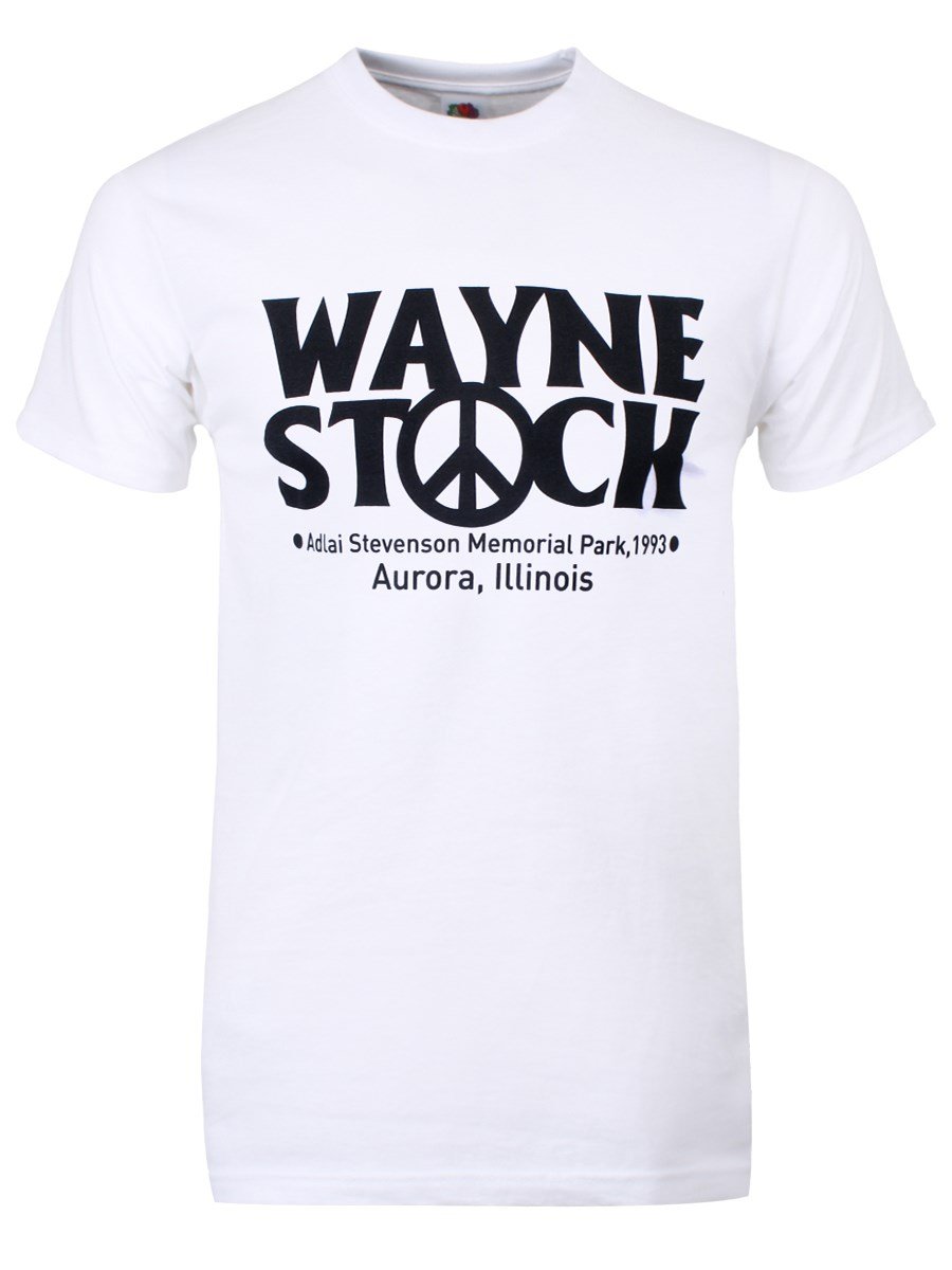 Grindstore Men's White Wayne Stock T-Shirt-Large (40-42)