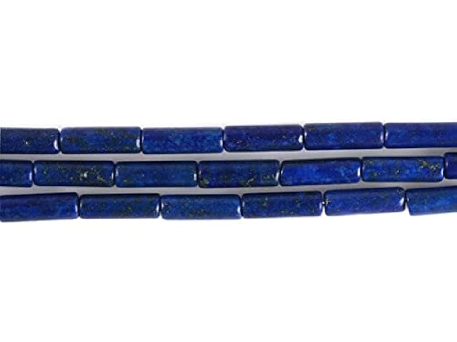 Lapis-lazuli cylindre bleu 13mm LKBEADS perle naturelle tube pour enfilage collier