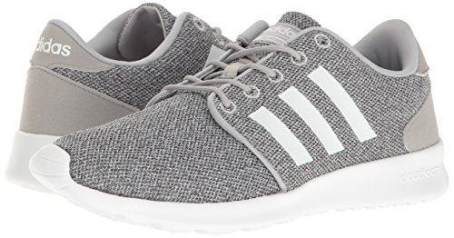 adidas Women's Cloudfoam QT Racer Running Shoe, Clear Onix/White/Clear Onix, 8 M US
