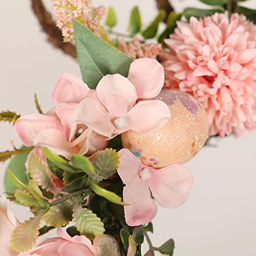 NC Guirlanda de Guirlanda de Páscoa com Verde Claro de Ovos Coloridos para Interior Ao Ar Livre