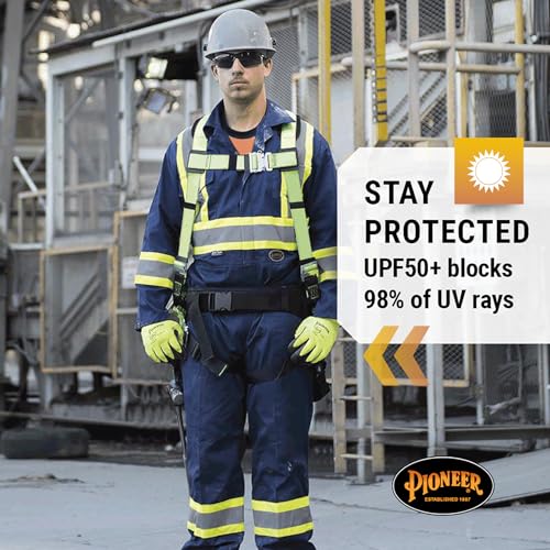 Pioneer High Visibility Safety Work Coveralls for Men - Reflective Tape - Class 1 - 7 Pockets - Navy Blue - 44 by Pioneer - Image 8