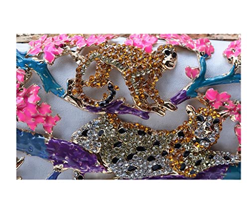 Bling Animal Purses For Women Crystal Clutch Designer Evening Bag Lady Party Clutch Purse Wedding Party Handbag (Pink) #TOP3