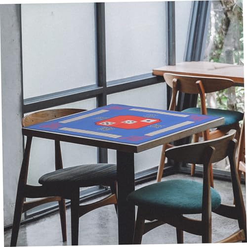 Tapis de Mahjong imprimé classique en polyester doux avec revêtement antidérapant