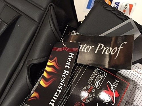 2PC impermeabile in PVC con borchie Conchos moto