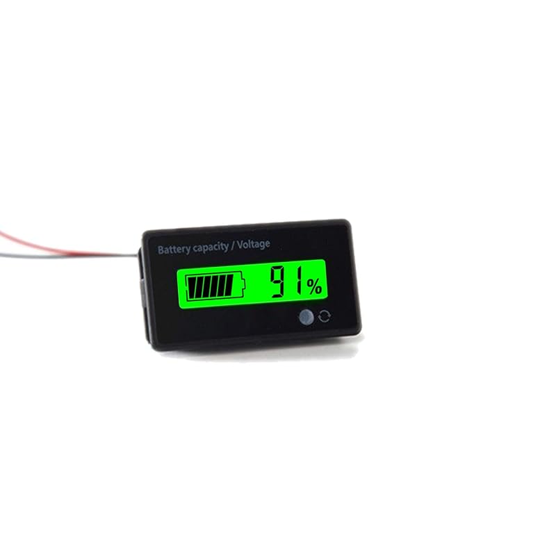Medidor de Bateria DC 12–84 V com Indicador de Capacidade e Tensão, Alarme LCD Verde Proshopping