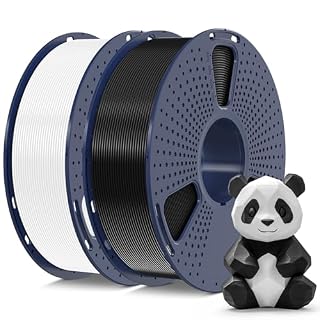 SUNLU PLA Plus 3D Printer Filament 1.75mm 2KG, Black+White