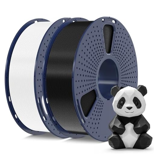 SUNLU 3D Printer Filament PLA Plus 1.75mm 2KG, SUNLU Neatly Wound PLA Filament 1.75mm PRO, PLA+ Filament for Most FDM 3D Printer, Dimensional Accuracy +/- 0.02 mm, 1 kg Spool, 2 Packs, Black+White