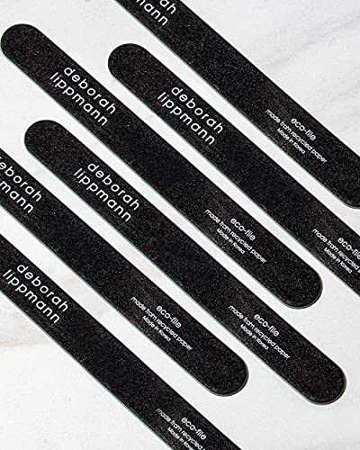 Deborah Lippmann Eco File Nail Set | Pack of 5 Professional Emery Boards | 7 Inch File with Durable 240 Grit Emery Board | Made from Recycled Paper, 1 Count (Pack of 1)