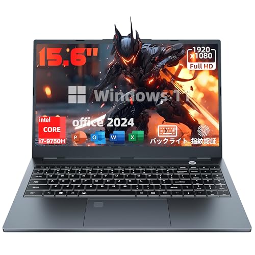 Corei7�m�[�g�p�\�R���yWin 11&Office2024 ���ځz15.6�C���`�����\ I7-9750H 6�R�A12�X���b�h �ő�4.5Ghz/Win11&Office2024����/1920*1080�𑜓x�ADDR4 ������NvMe����SSD�A�w��F��